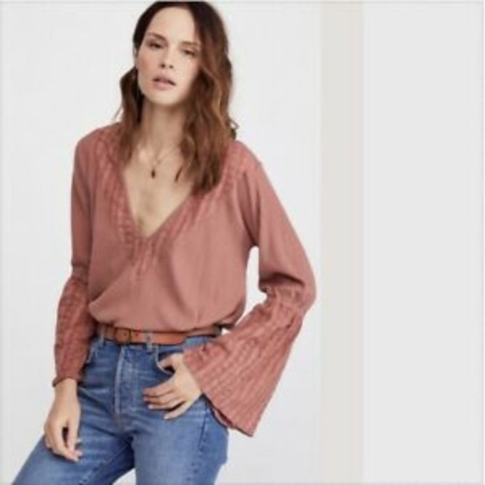 Free People Bell Sleeve Top XS